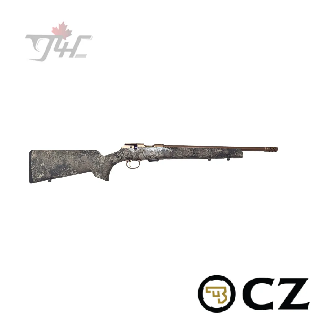 CZ 457 Hunter Strata .22LR 16″ 1/2×20 Thread TrueTimber Strata — g4cgunstore